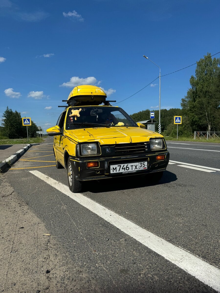 Вот так выглядела машина в прошлом году 