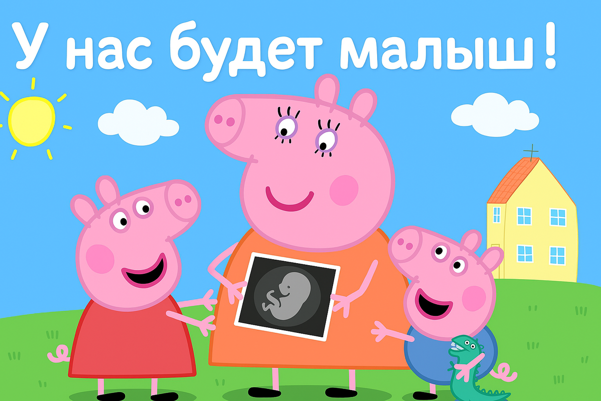 Семья свинок ждут пополнение