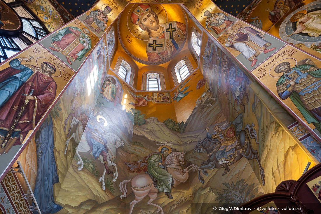 Великие битвы в росписи храма Всех Святых на Мамаевом кургане