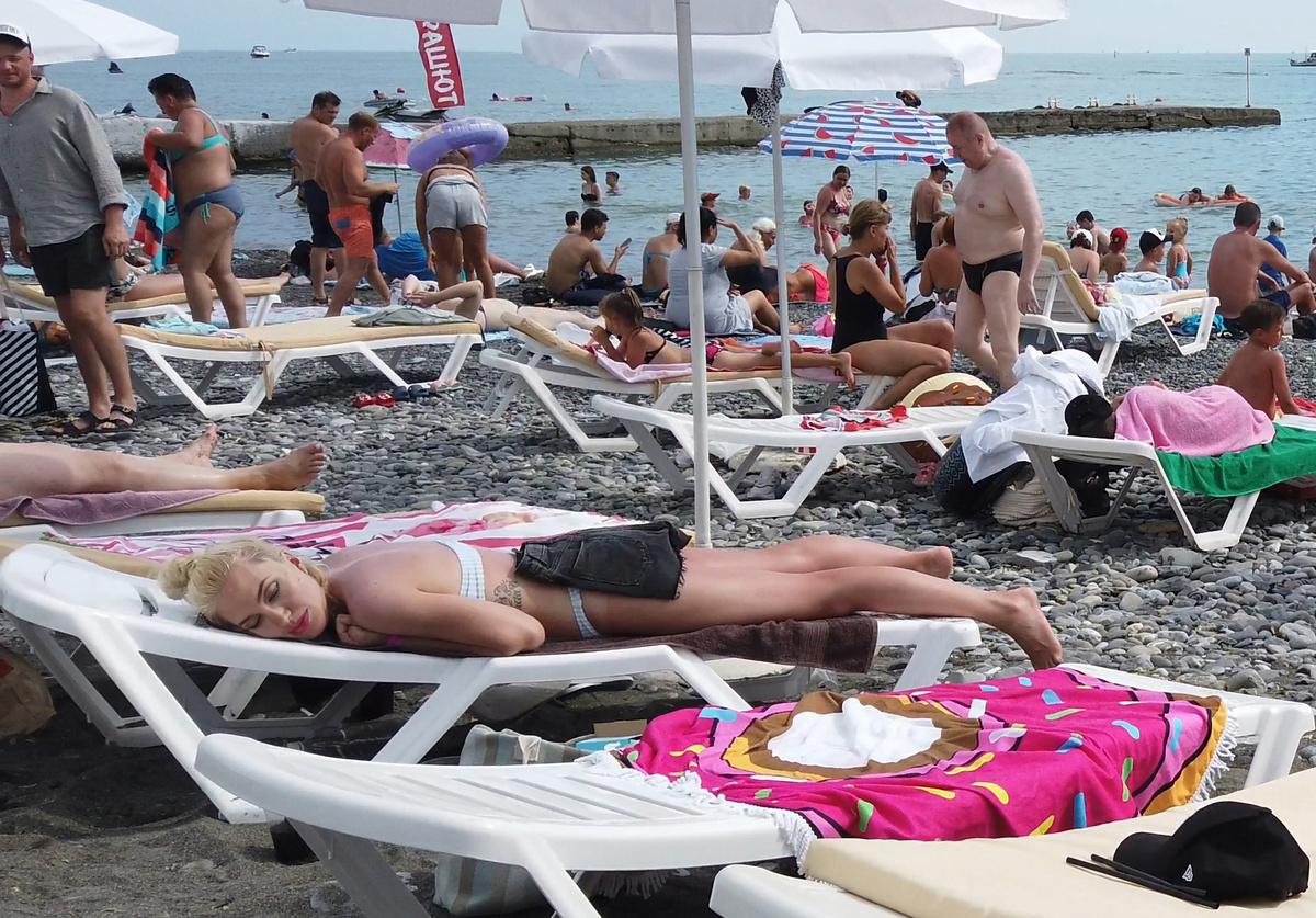 Пляж в Сочи (фото автора)