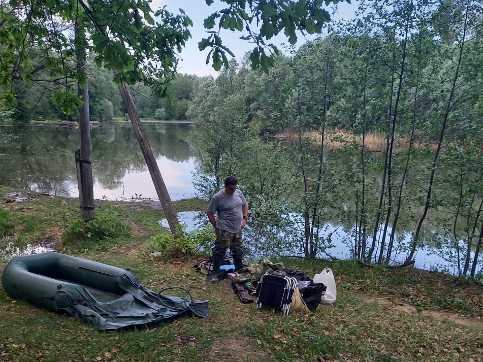 Стапель на реке Майна.