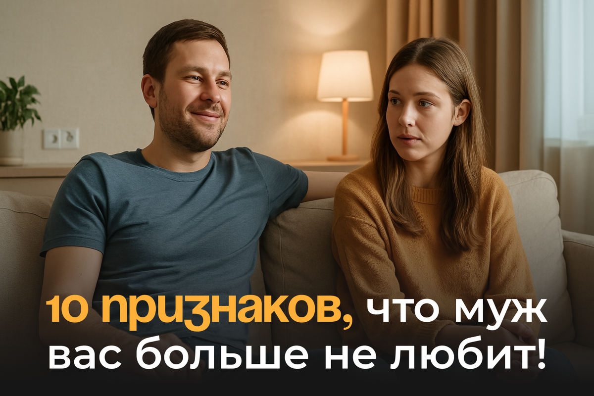 10 признаков, что муж тебя больше не любит! А ты продолжаешь не замечать