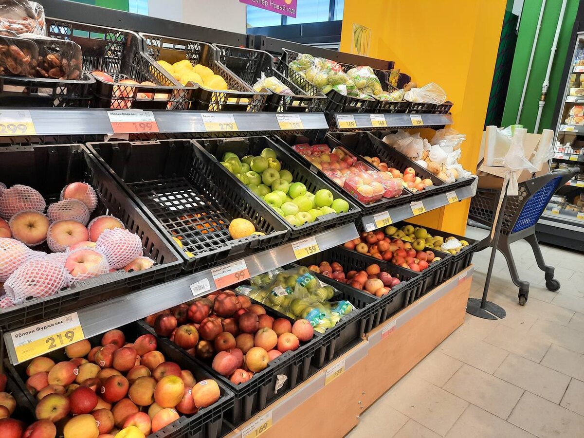 Цены на фрукты в России. 