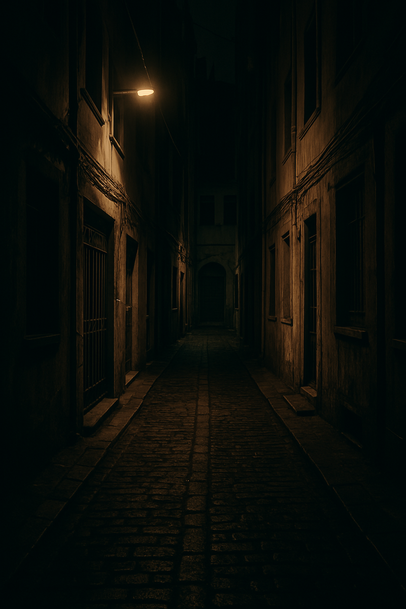 Переулок не далеко от бара 