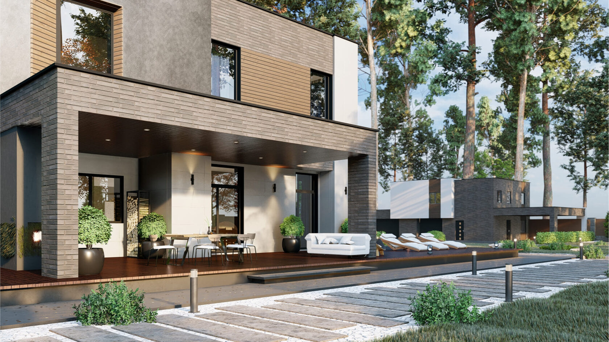 Вилла «Сосновый бор». Проект архитектурно-строительного бюро MYE