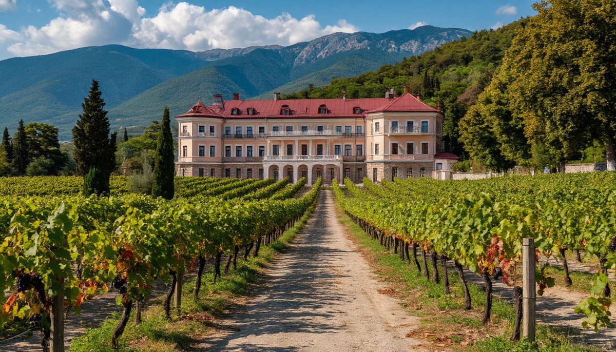 Создание в 1936 году "Массандры", самого большого винодельческого комбината в СССР, стало настоящим подарком для Алушты!  Благодаря ему город получил мощный толчок к экономическому развитию.