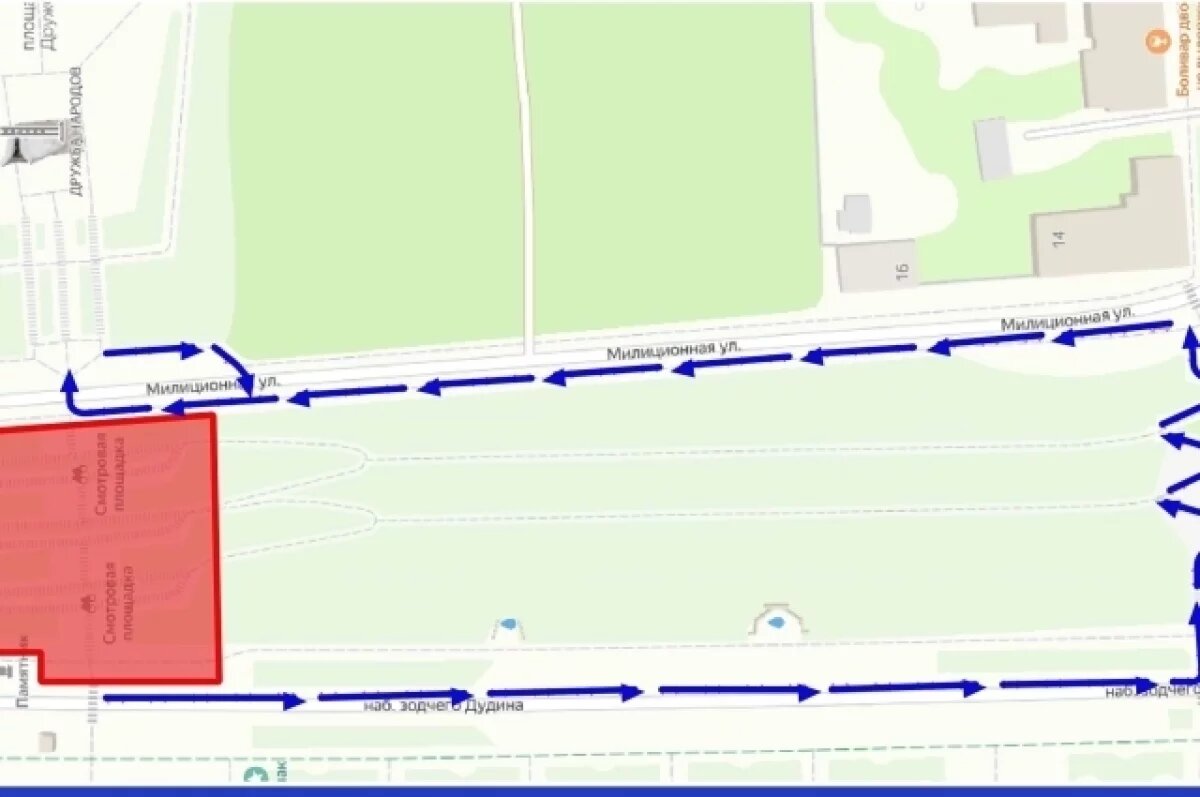    С 16 апреля в Ижевске закроют спуск к набережной