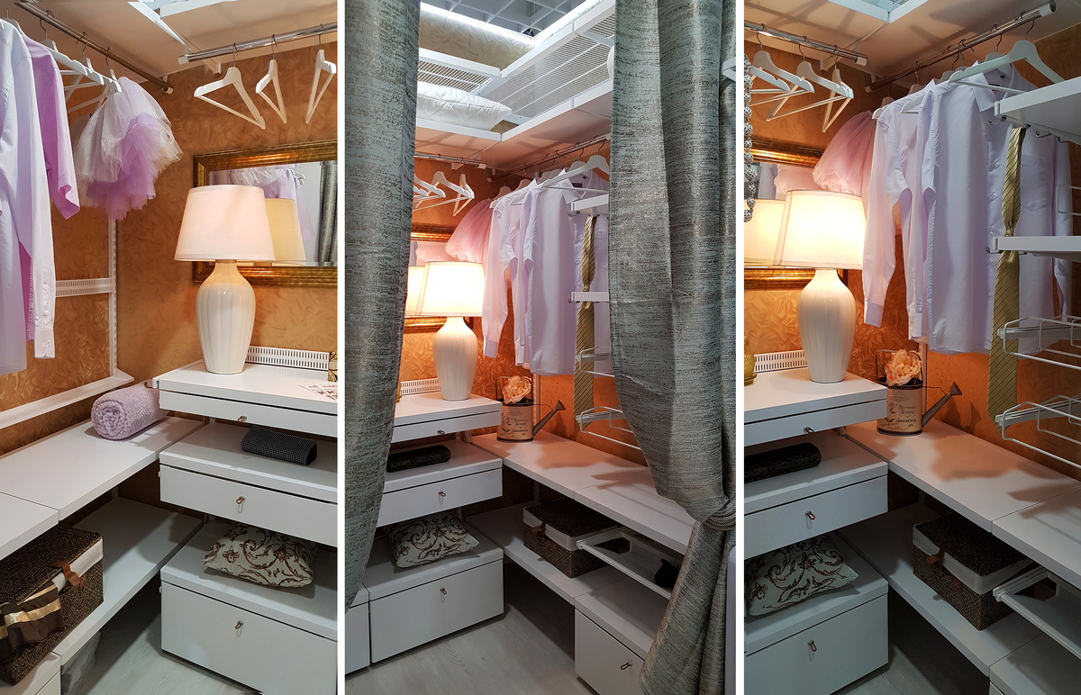 Гардеробная может стать самым функциональным и уютным уголком в вашем доме