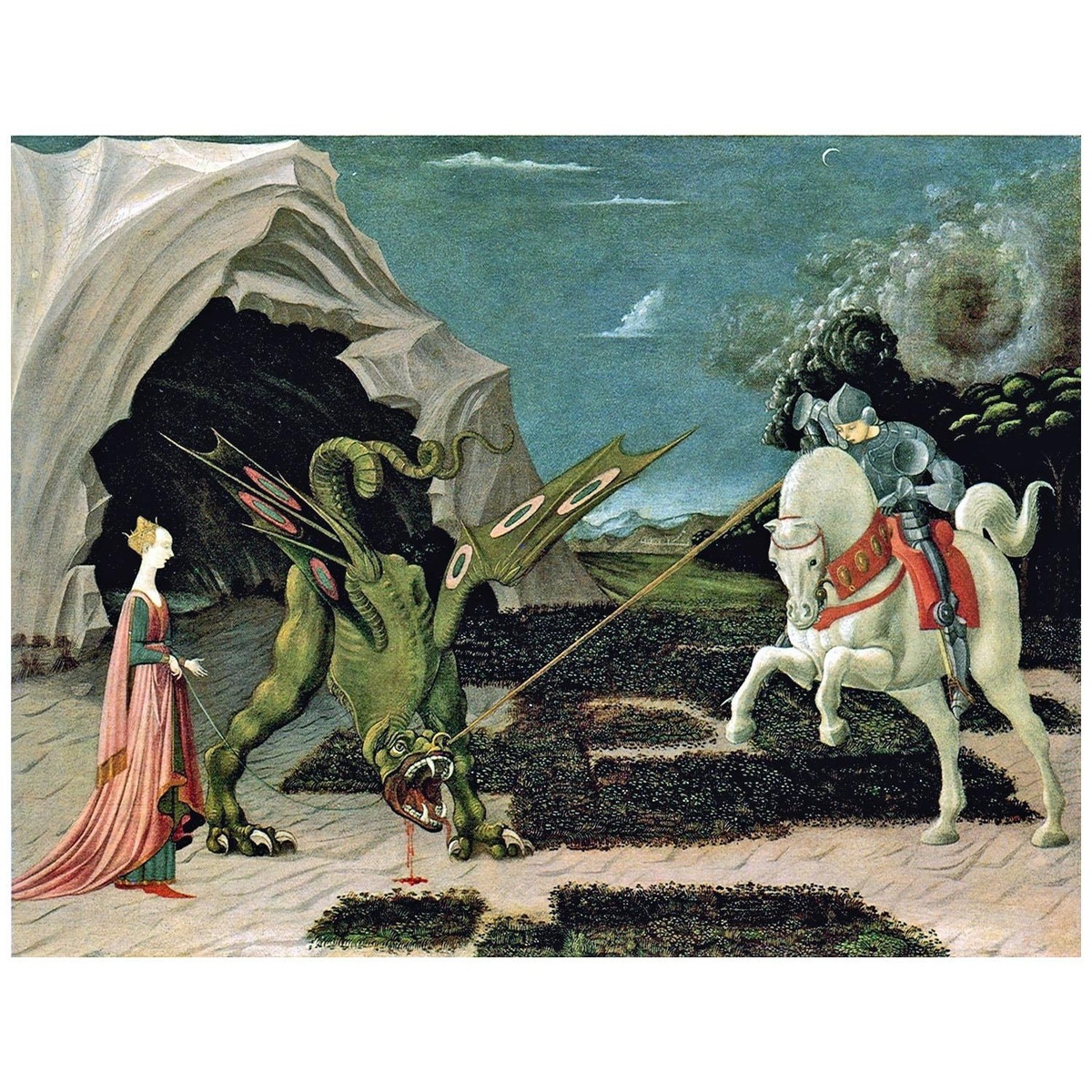 Paolo Uccello. San Giorgio e il drago. 1470. 
