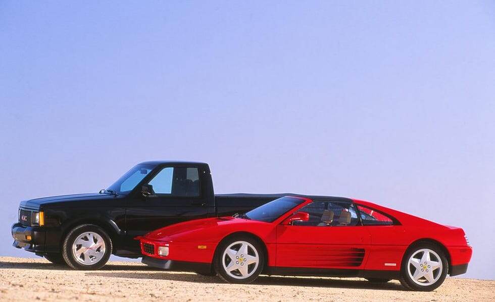 Ferrari 348 TS vs GMC Syclone