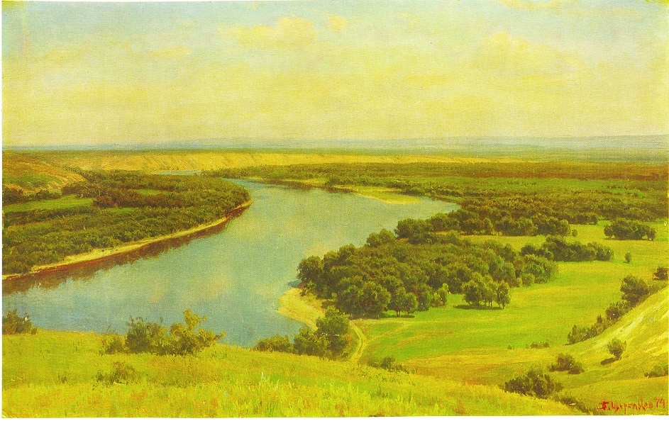 Живопись. Борис Щербаков, "Дон тихий", 1974