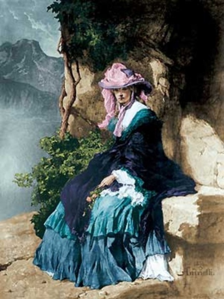 «ВЕРА В ГРОТЕ» 1879 (Иллюстрация к роману М.Ю. Лермонтова)