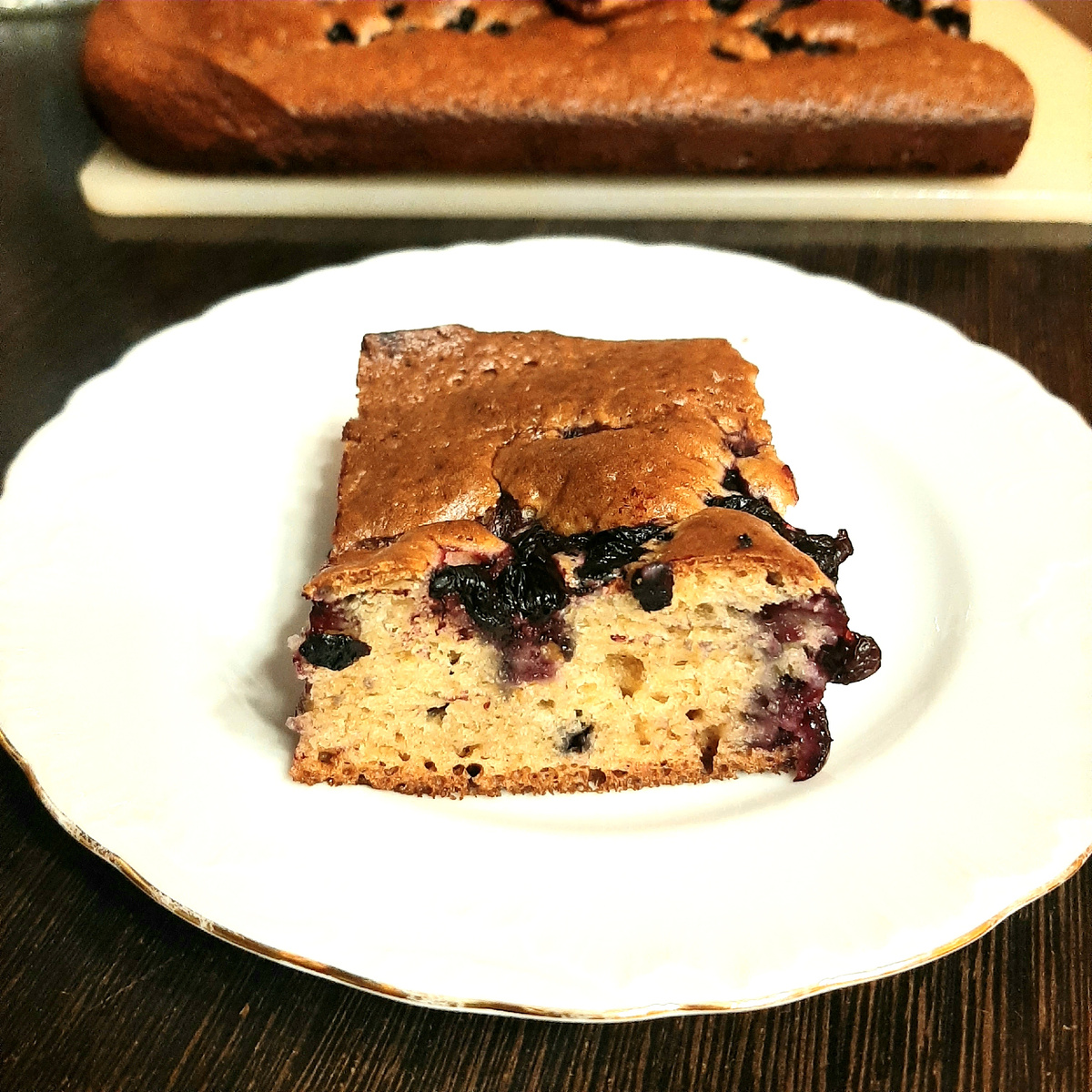 Ягодный пирог на кефире 