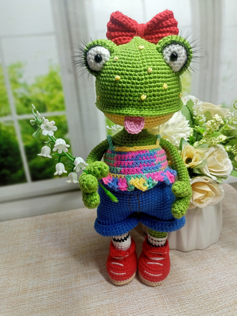 Лягушка Клава  автор МК Светлана Максименко