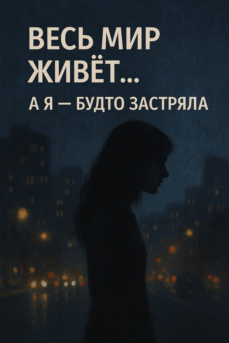 Люди рядом живут дальше. А ты-как будто застряла. 