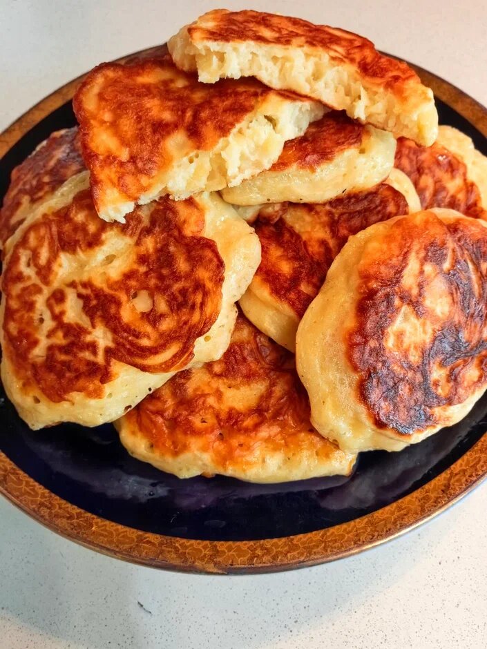 оладьи с яблоками