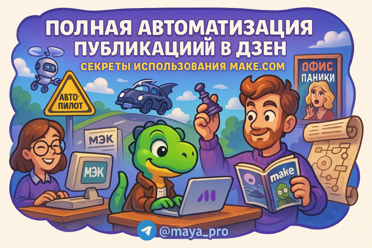    Автоматизация публикаций в Яндекс.Дзен: секреты успеха с Make.com и нейросетями Артур Хорошев