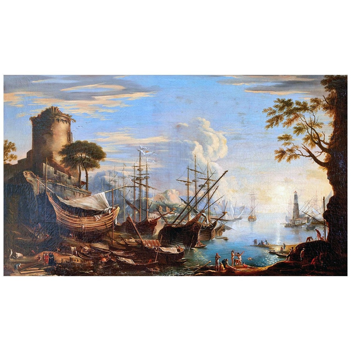 Salvator Rosa. Marina del Porto. 1640. Galleria Palatina Roma