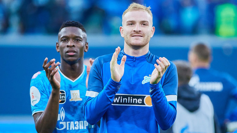    Футболисты «Зенита» Луис Энрике и Лусиано. ФК «Зенит»