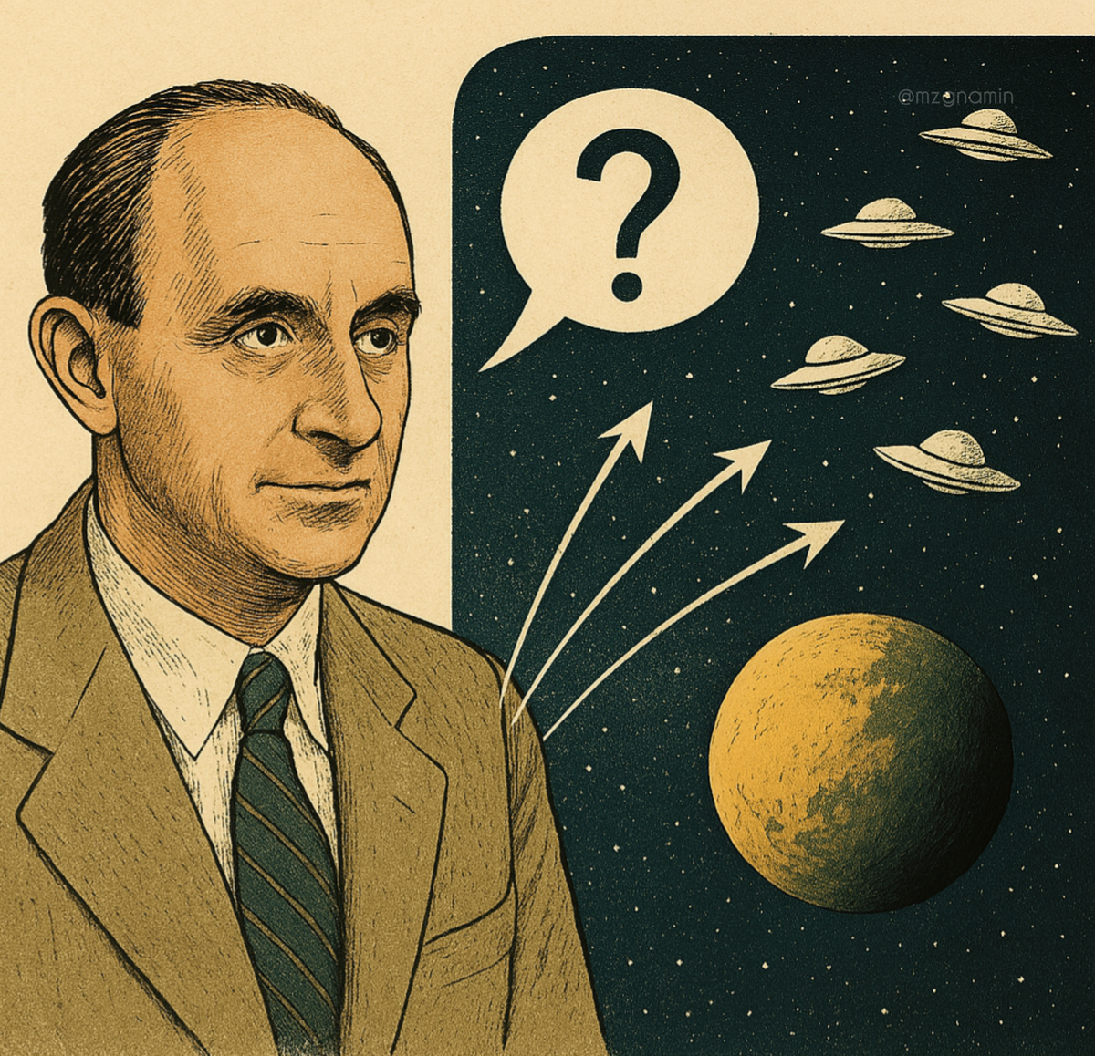 Энрико Ферми вывел парадокс отсутствия инопланетян 