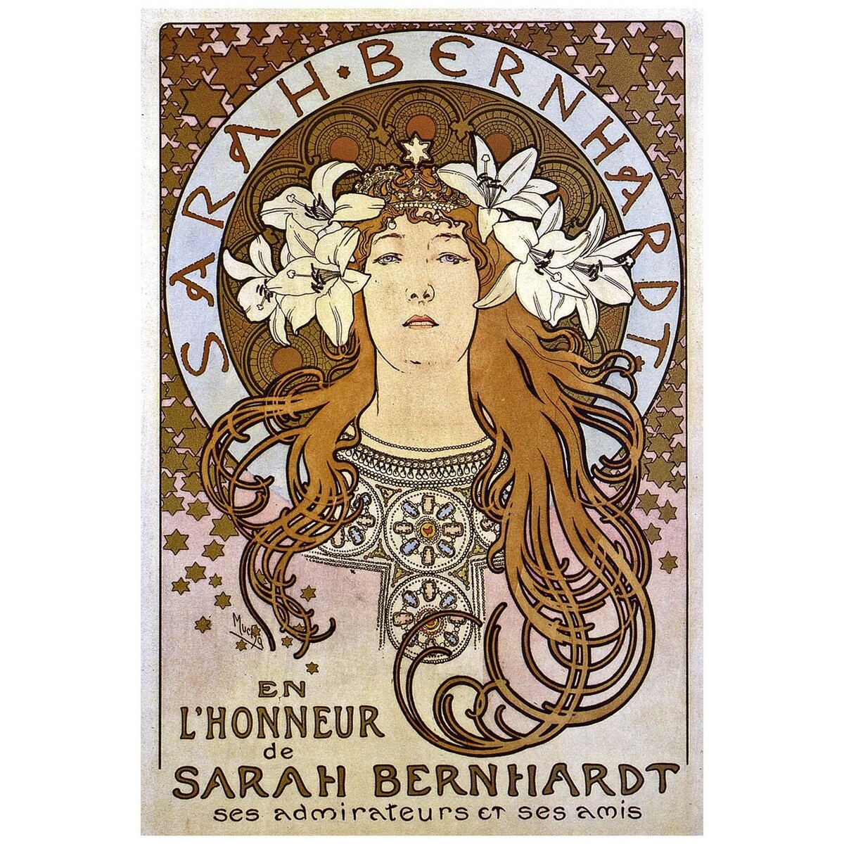Alfons Mucha. Sarah Bernard. 1896. 