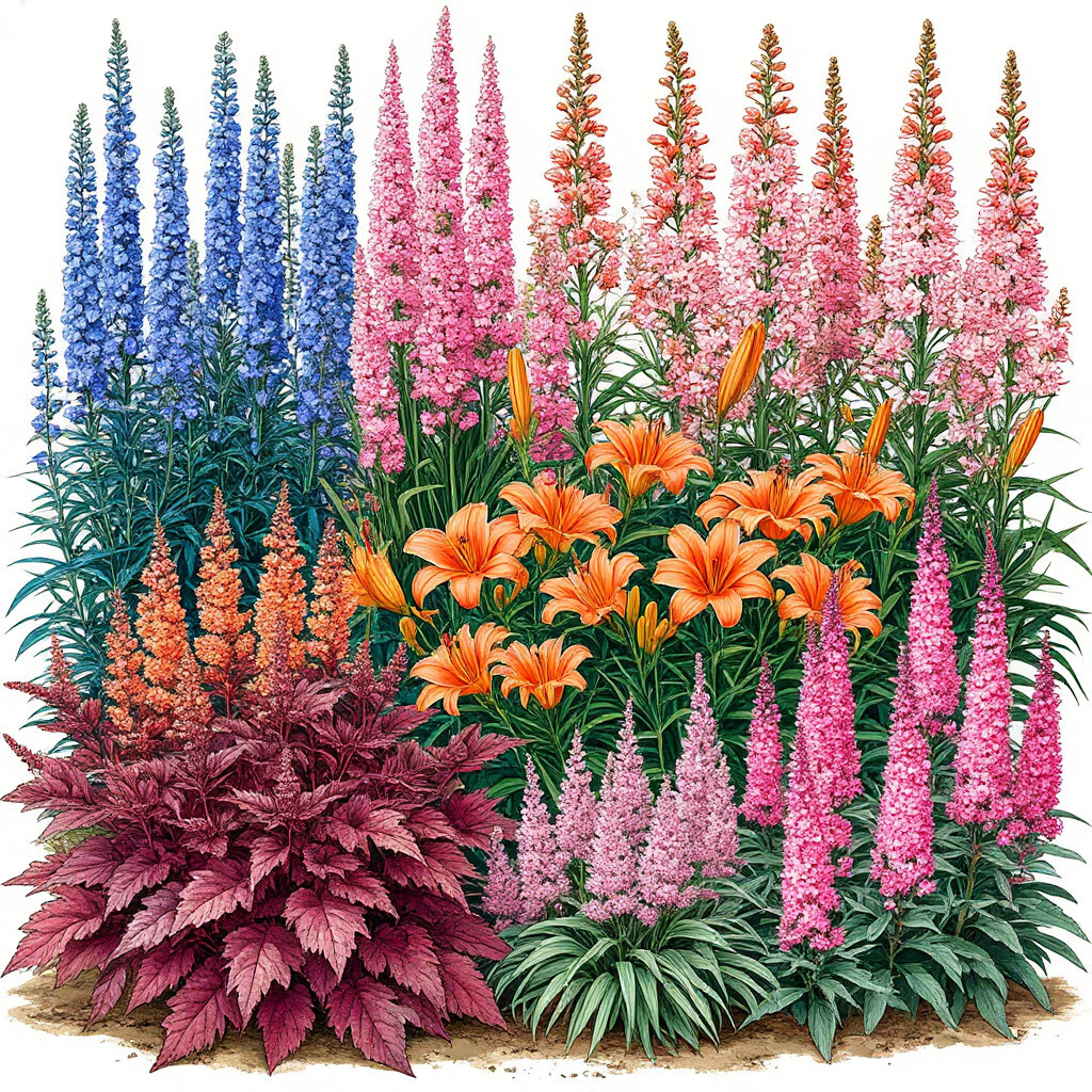 Компактная клумба (3×2 м) 
