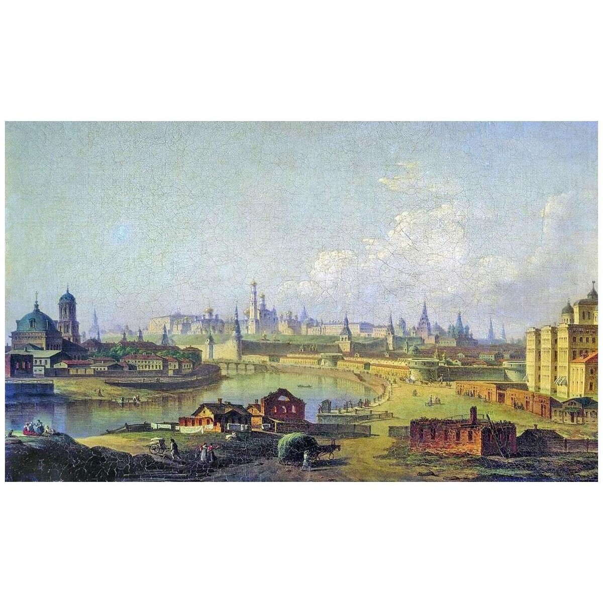 Максим Воробьев. Вид Кремля от Устьинского моста. 1818. Третьяковская галерея