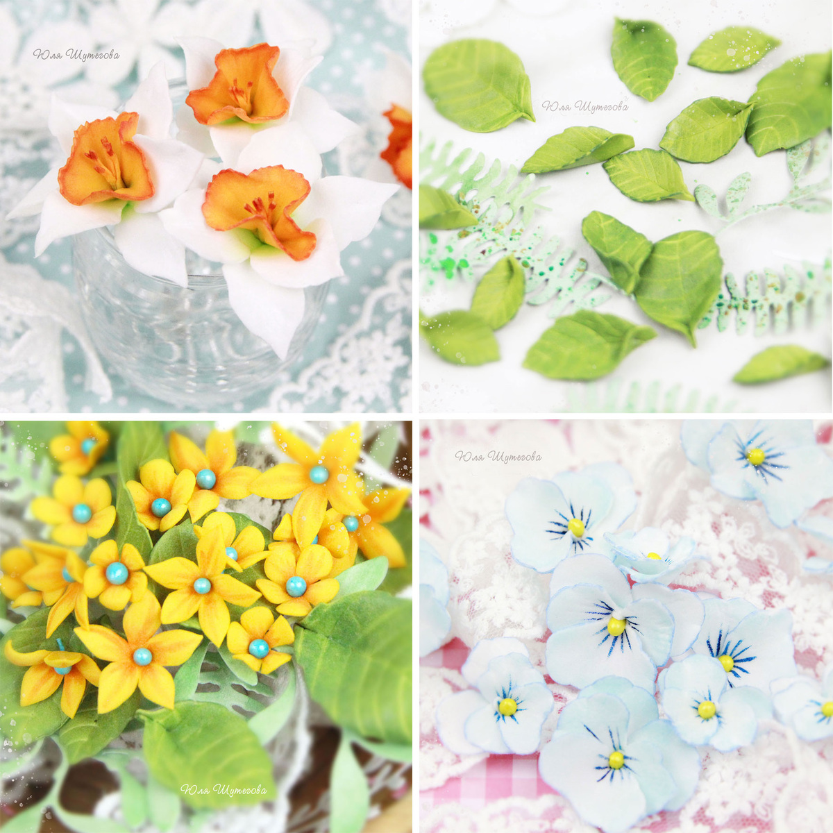 Декоративные элементы из фоамирана для оформления кролика