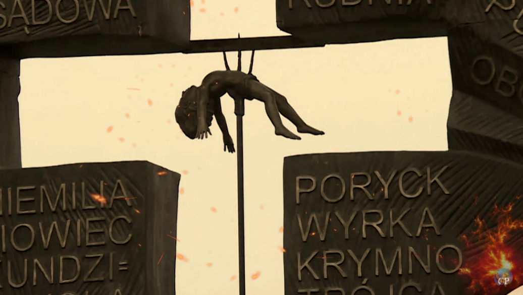 Польша. Один из памятников жертвам «Волынской резни»