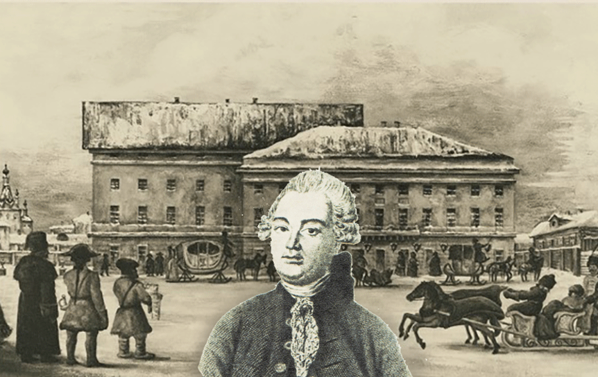 Д.И. Фонвизин, гравюра.из издания 1821 года