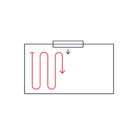 
Используйте узкий валик, чтобы покрыть край потолка. Излишки краски по краям «тяните» к центру.