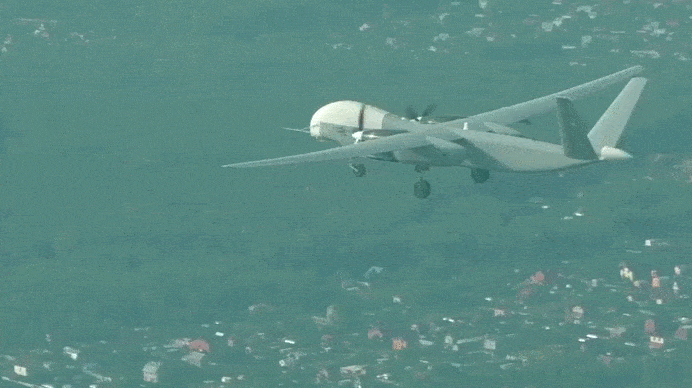 БПЛА "Альтиус-М" в полёте - 2019 год