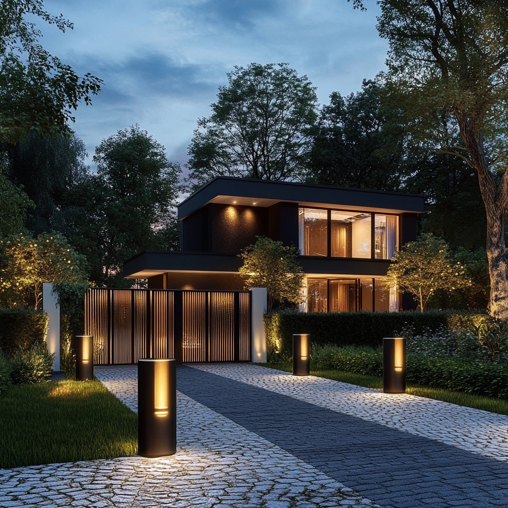 Освещение въезда