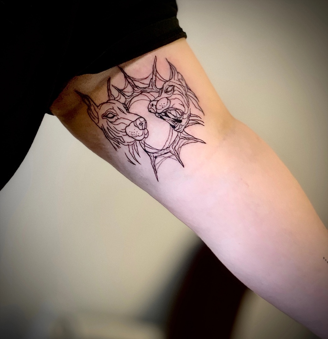 Моя работа в студии ХАОС ТАТУ 