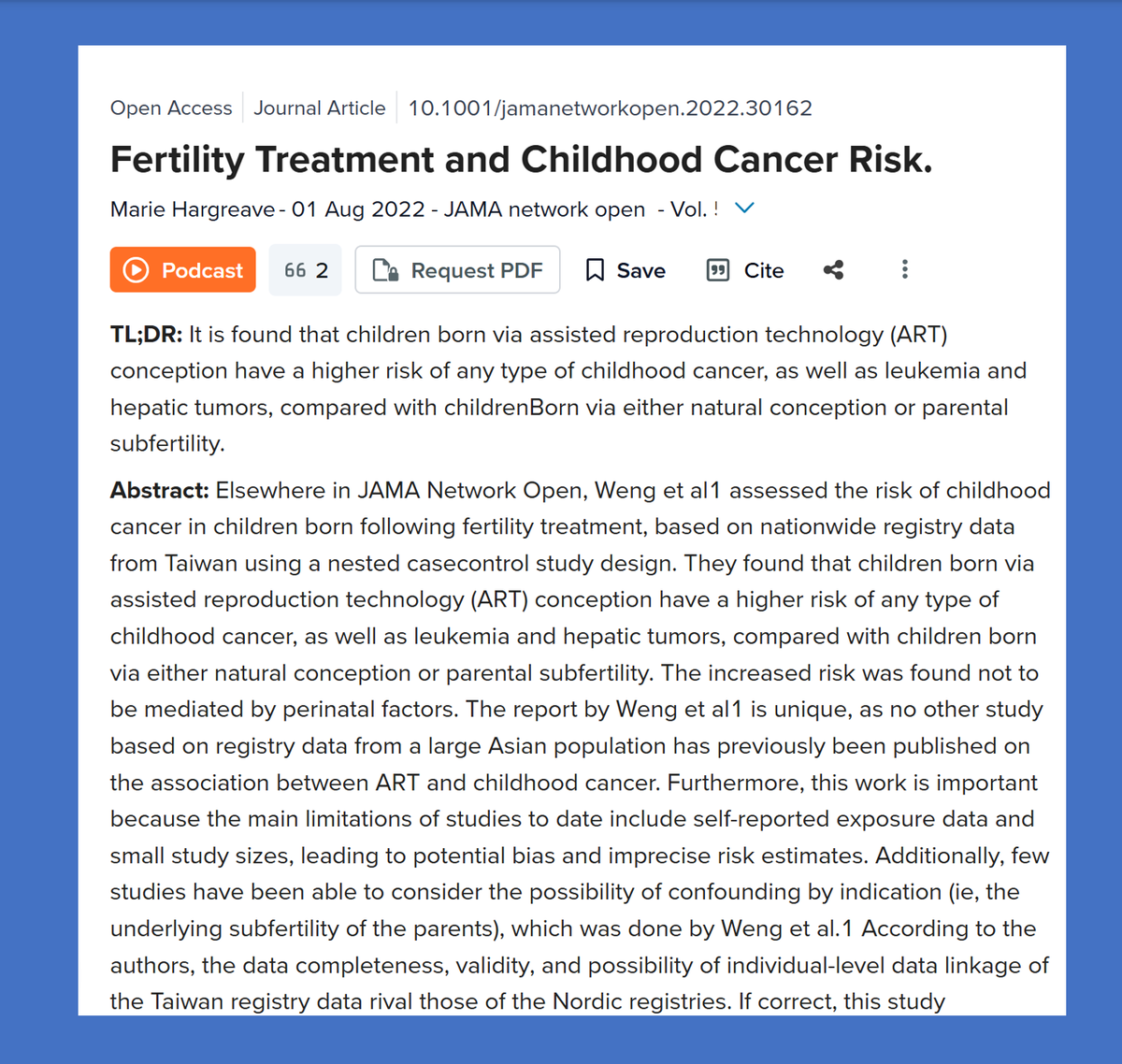 https://scispace.com/papers/fertility-treatment-and-childhood-cancer-risk-1pujjxlm
