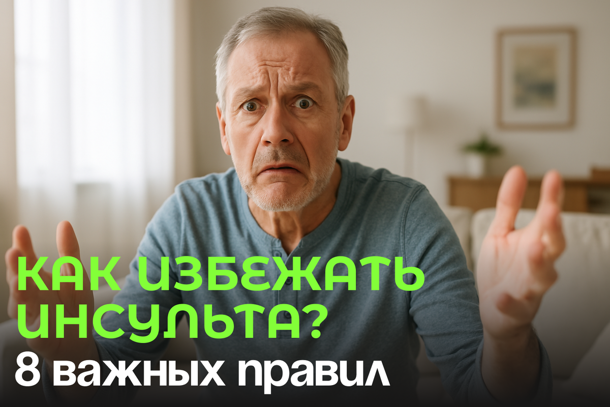 Инсульт не спросит возраст: 8 правил, которые спасут ваше здоровье после 60