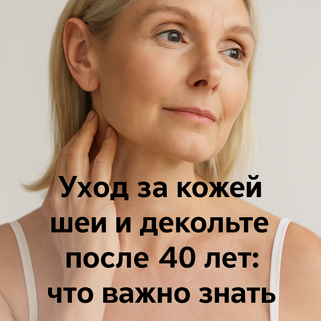 Уход за кожей шеи и декольте после 40 лет: что важно знать