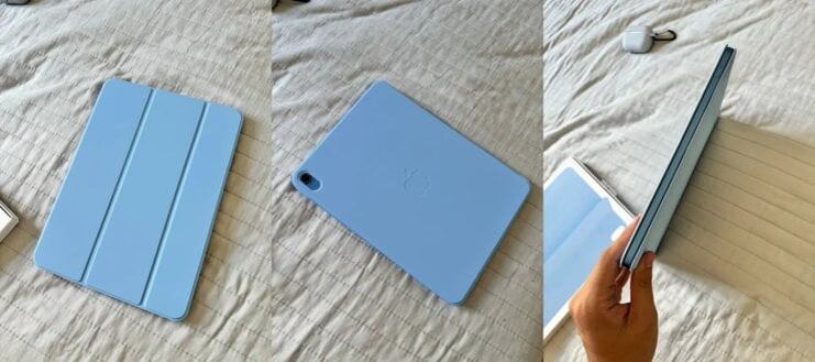    В любой момент планшет можно отстегнуть от чехла и пользоваться им без него