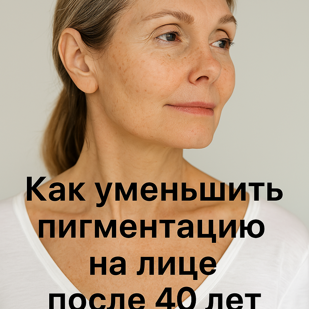 Как уменьшить пигментацию на лице после 40 лет