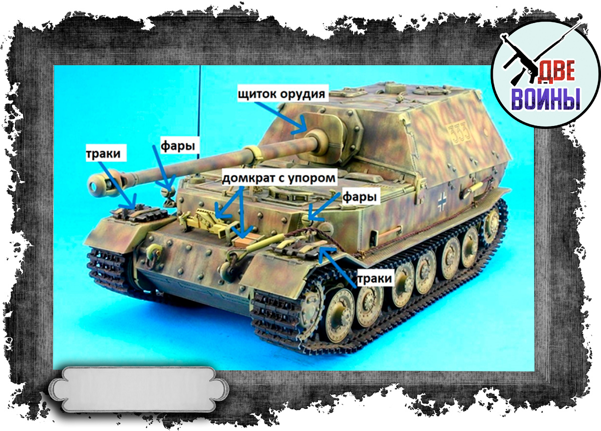 САУ «Фердинанд» основные отличия. Авторская схема.
