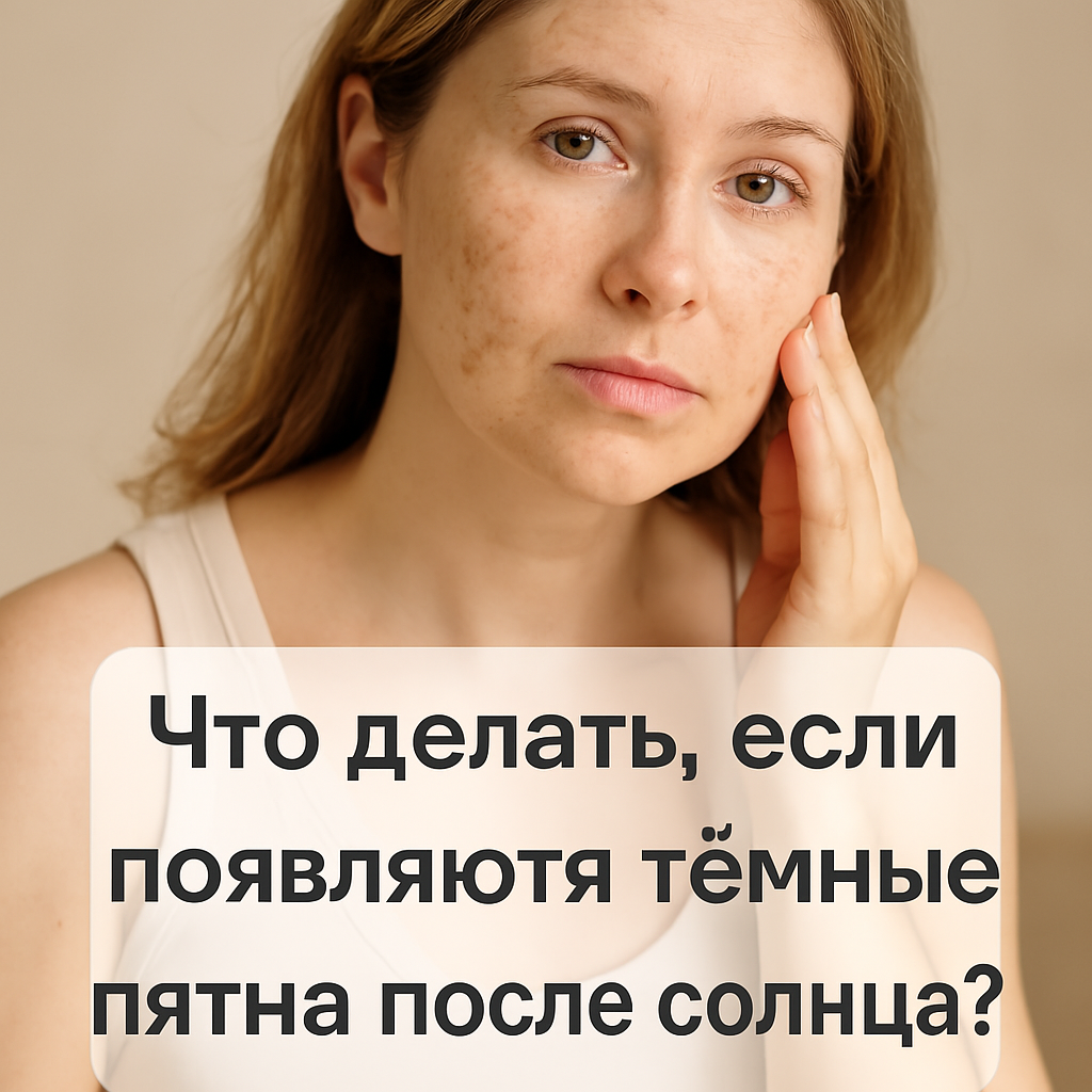 Что делать, если появляются тёмные пятна после солнца?