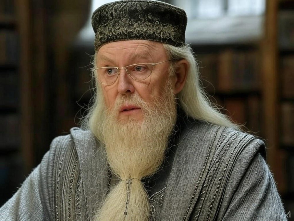     Джон Литгоу в образе Альбуса Дамблдора для сериала «Гарри Поттер» / Фан-арт: Eeddit/HarryPotteronHBO/epacseno