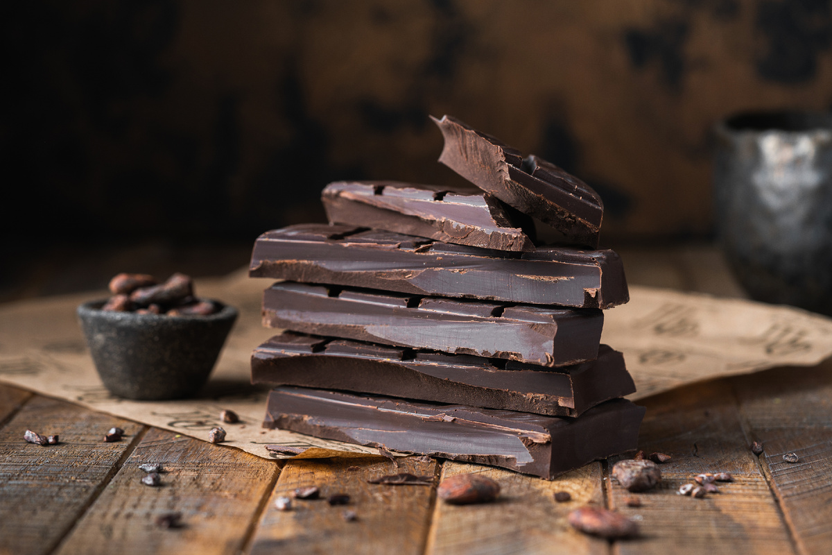 Темный шоколад 65% какао в слитке 500 гр
