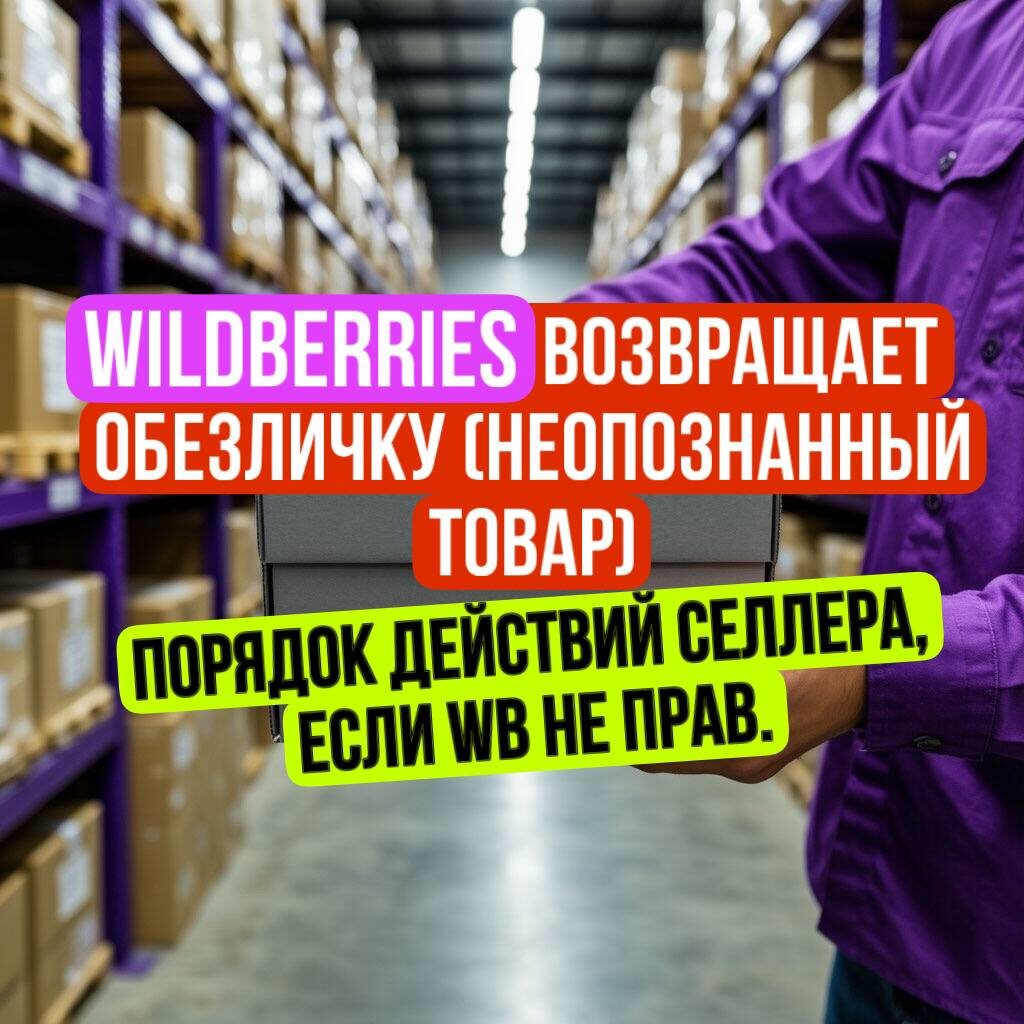 Как продавцу оспорить удержание Вайлдберриз необоснованной платы за возврат обезличенного товара?