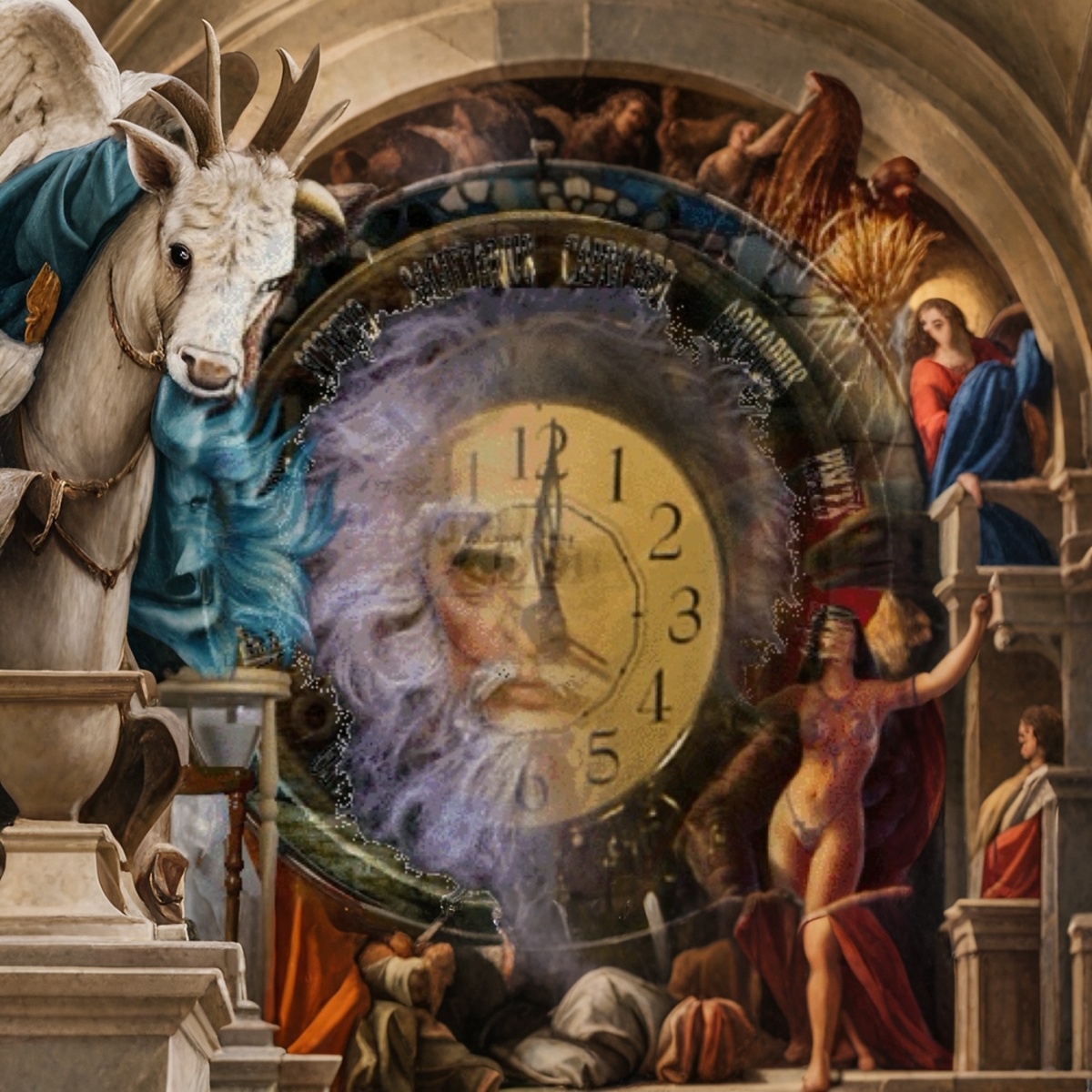 Таинственное изображение часов