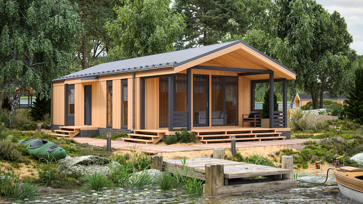 Дом строится по проекту LATO-60 от Idea dom. Техническая информация о проекте дома, рендеры и планировка — с официального сайта компании, smart.ideadom.ru