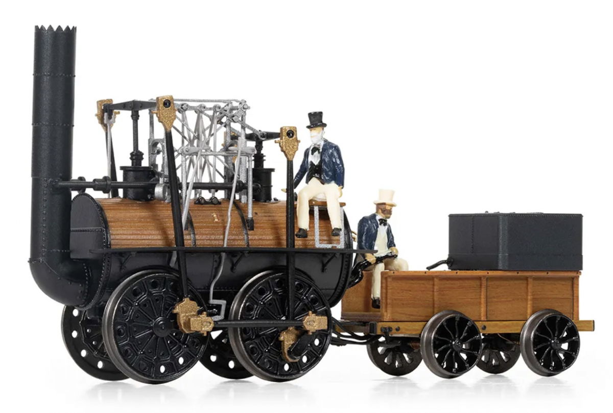 Модель одного из ранних паровозов — Locomotion No.1 Источник.