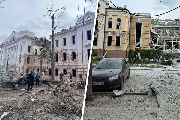 Последствия удара по Сумам / RVvoenkor/Telegram 