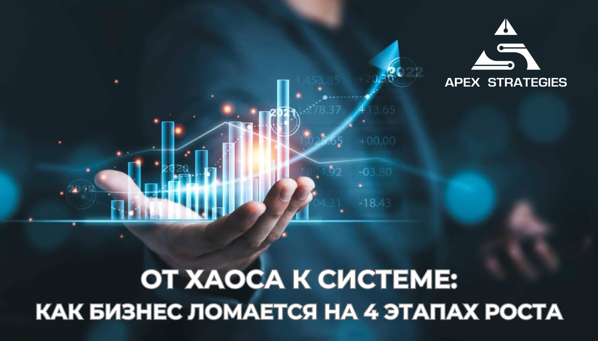 Рост без системы = масштабирование хаоса.
Каждый этап требует новых решений — иначе бизнес ломается, а владелец выгорает.