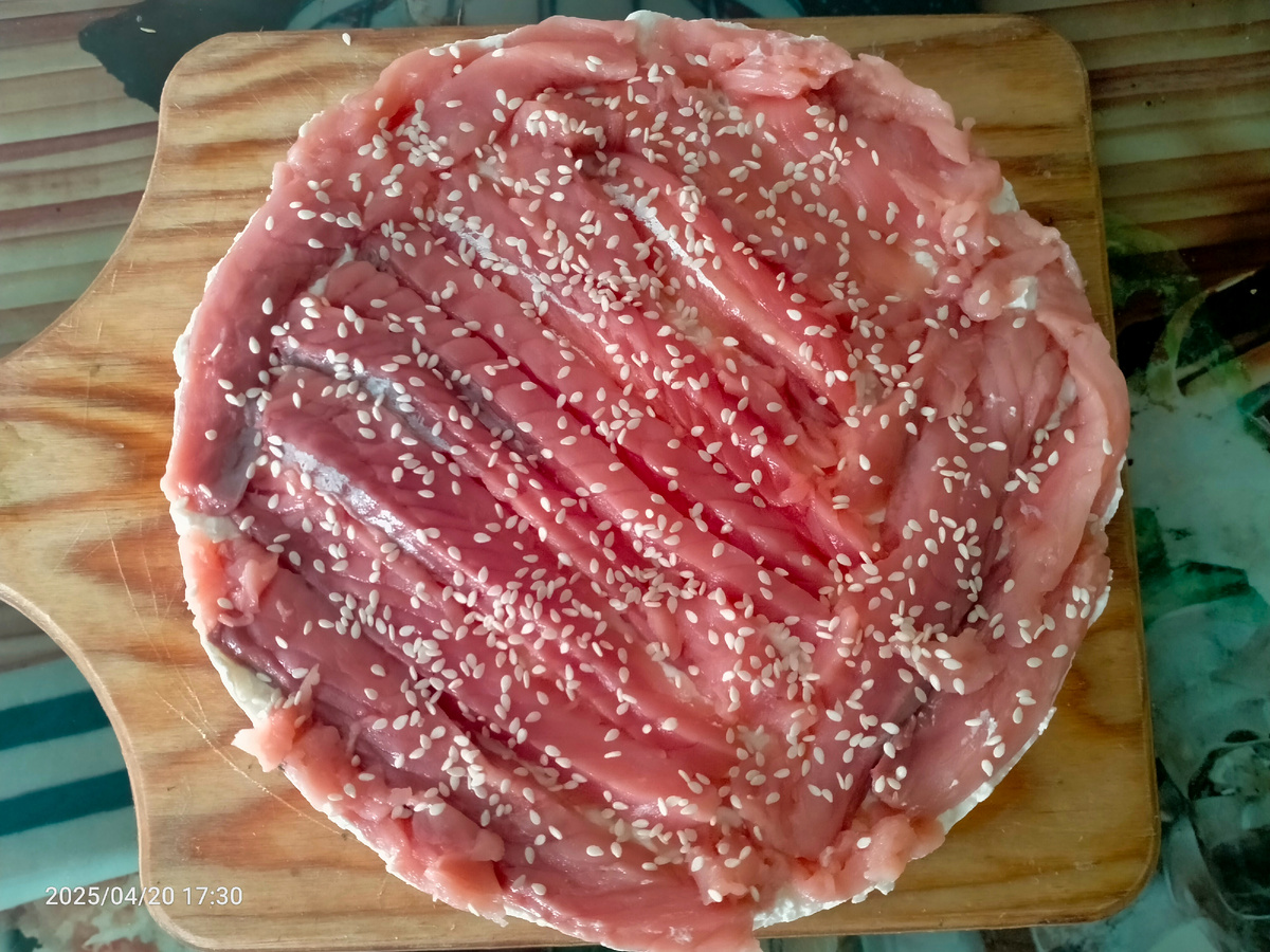 Торт-ролл. Фотография автора 